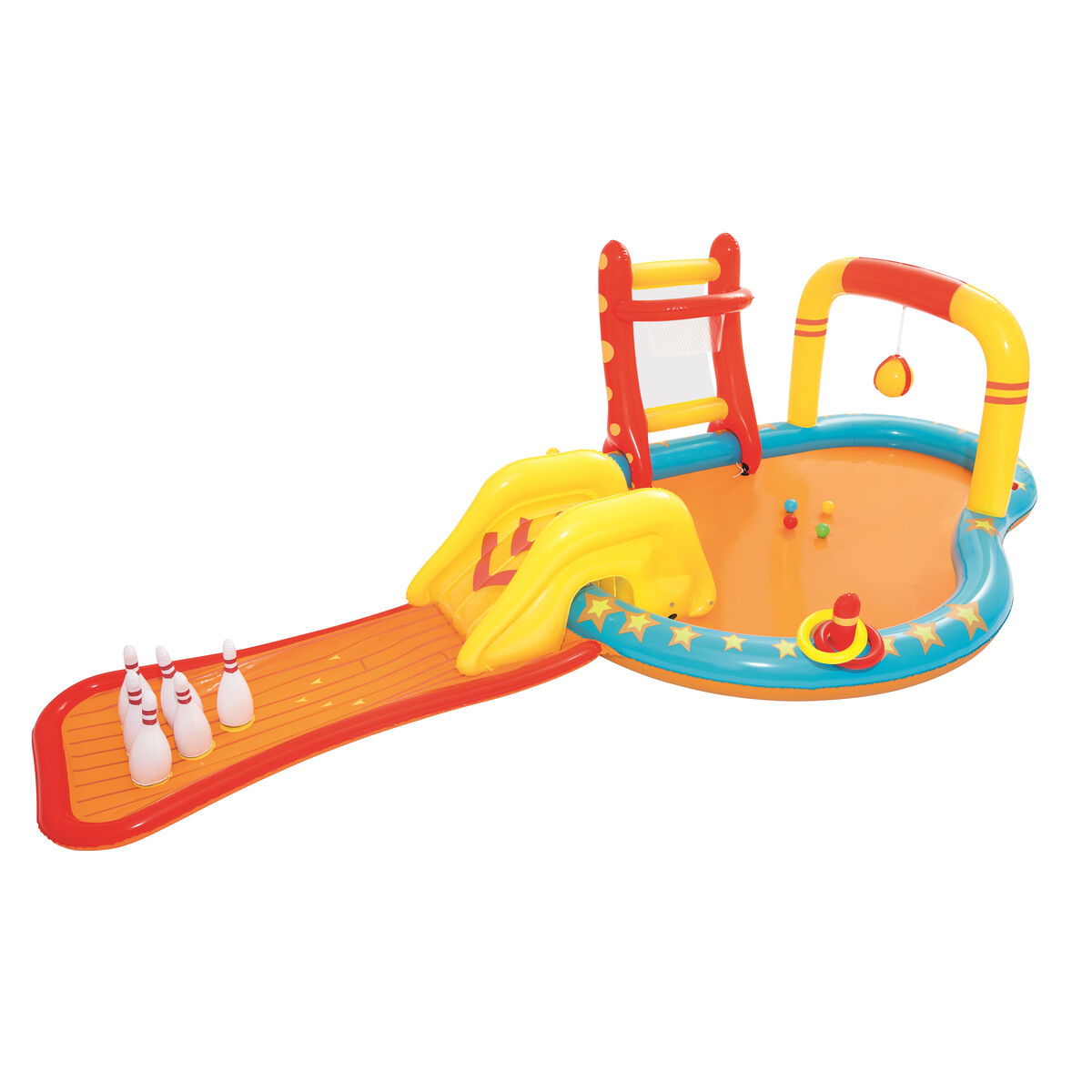 Bestway Uppblåsbart Spel Pool Bowling 435x213x117 cm +2 År Trädgård 53068 - 11