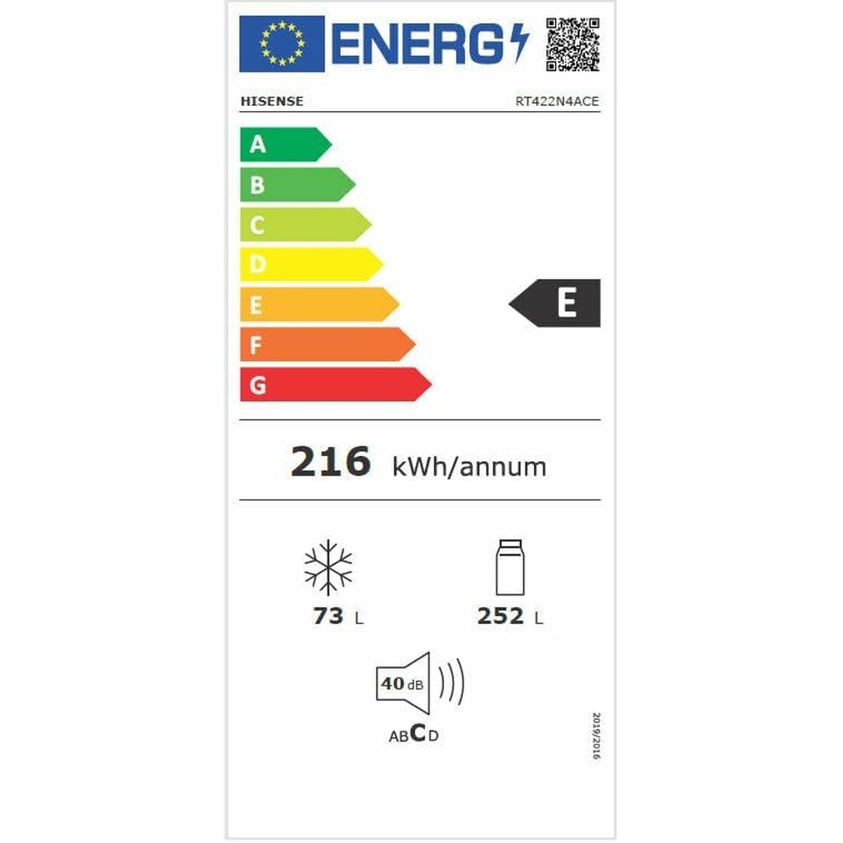 Kylskåp Hisense RT422N4ACE Grå - 4