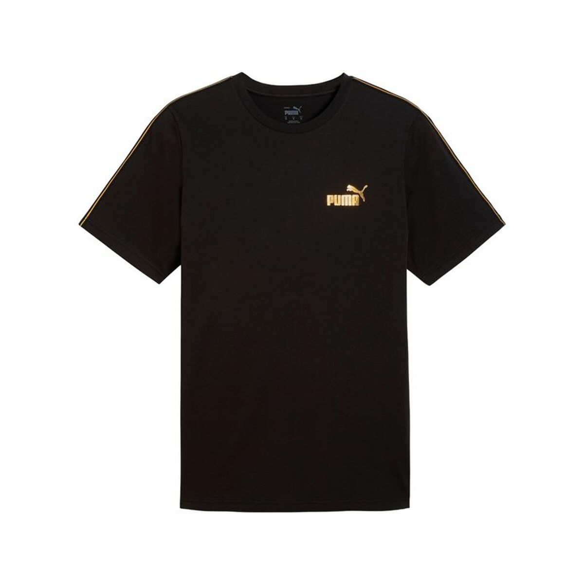 T-shirt med kortärm Herr Puma Ess Tape Minimal Gold