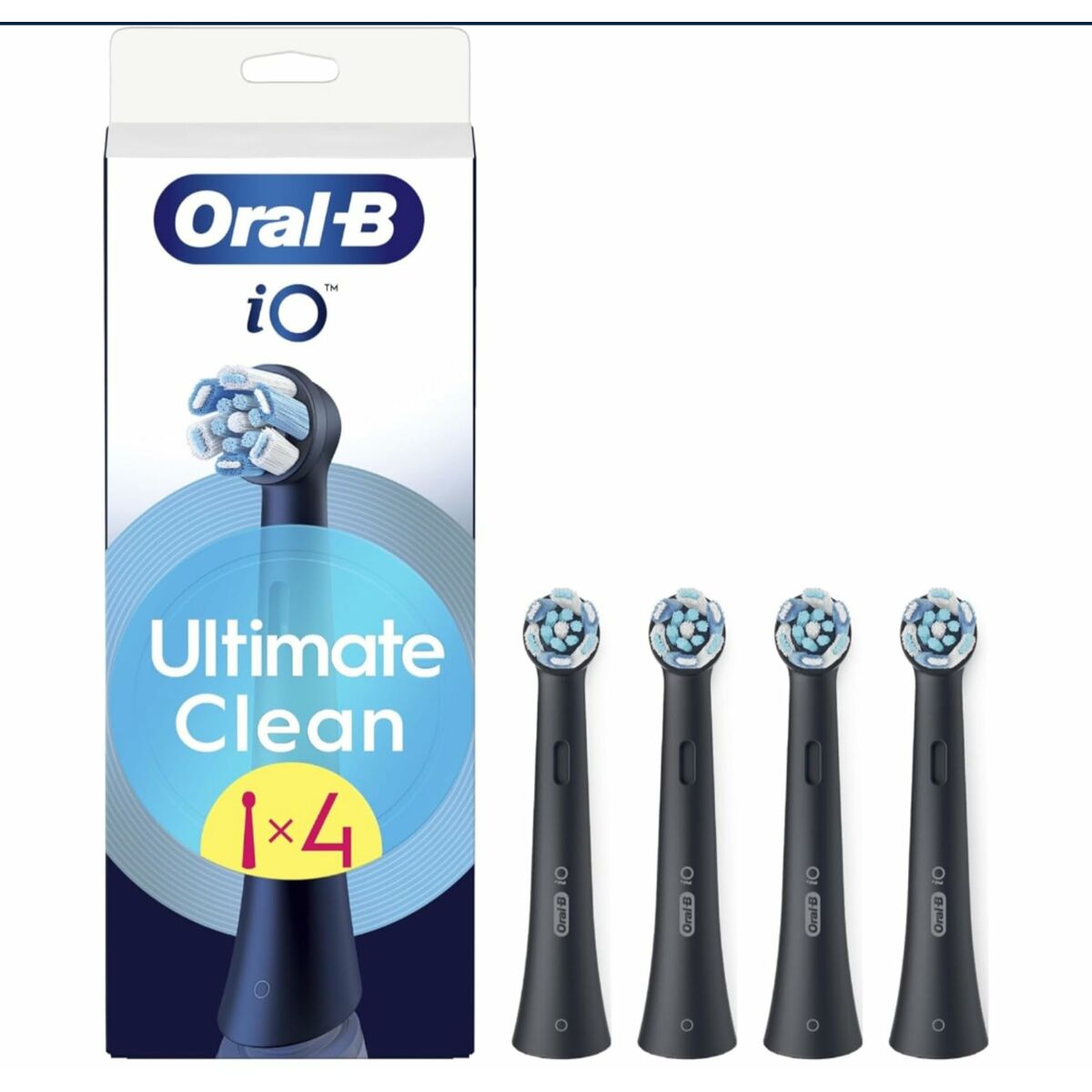 Tandborsthuvud Oral-B iO Ultimate Clean Svart noir 4 antal - 4