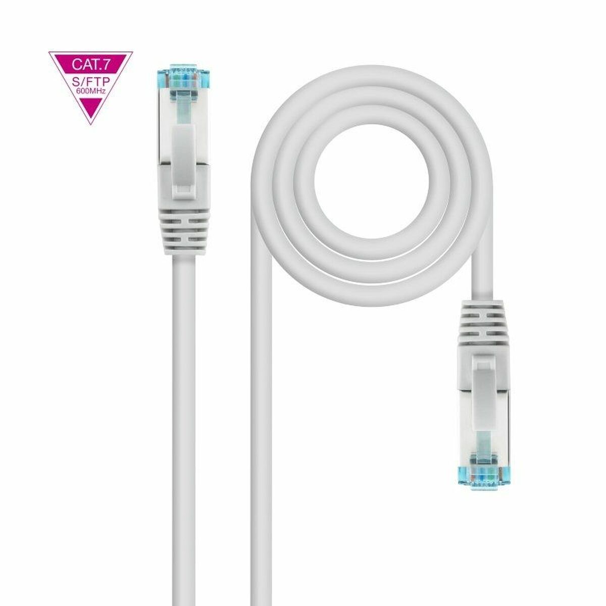 Nätkabel FTP Styv Kategori 7 NANOCABLE 10.20.1703 Grå 3 m - 2