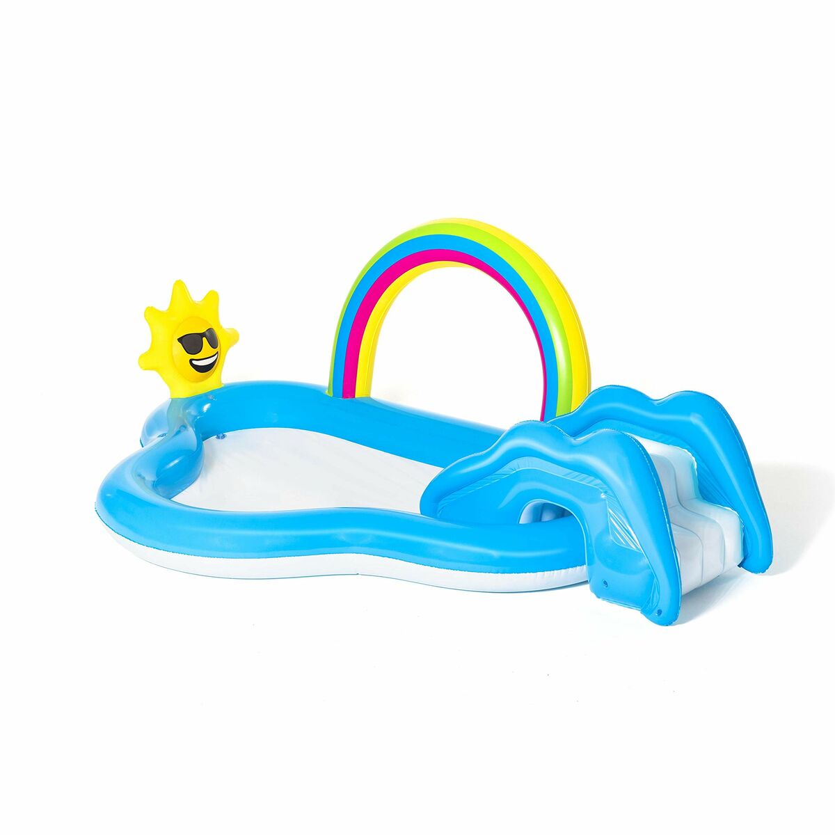 Bestway Uppblåsbar Pool Lekpark Regnbåge 257x145x91 cm +2 År Trädgård 53092 - 5