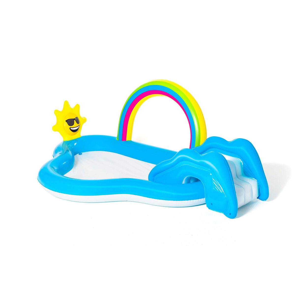 Bestway Uppblåsbar Pool Lekpark Regnbåge 257x145x91 cm +2 År Trädgård 53092 - 11
