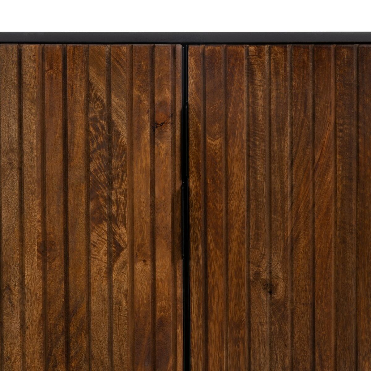 Skänk ABNER Brun Svart Järn Mangoträ 160 x 40 x 75 cm - 5