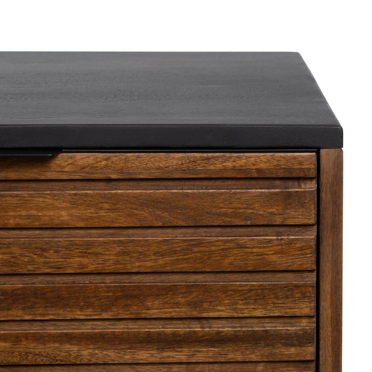 Skänk ABNER Brun Svart Järn Mangoträ 160 x 40 x 75 cm - 4