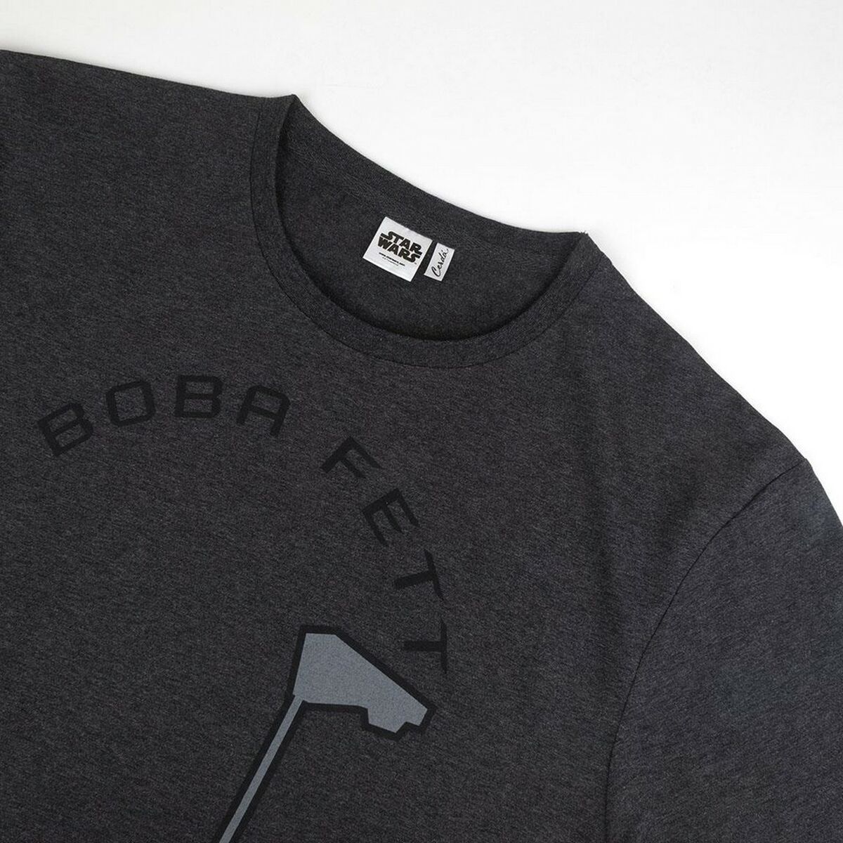 T-shirt med kortärm Herr Boba Fett Grå Mörkgrå Vuxna - 4