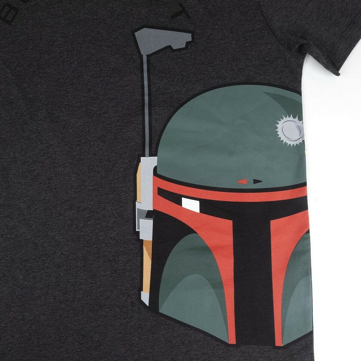 T-shirt med kortärm Herr Boba Fett Grå Mörkgrå Vuxna - 3