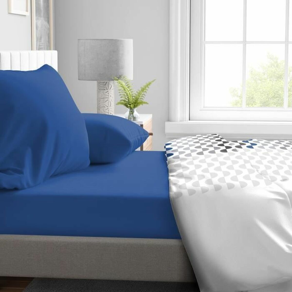 Inpassat underlakan HOME LINGE PASSION HP71775 Blå 180 x 200 + 30 cm - 2