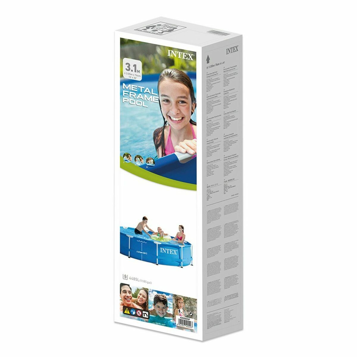 flyttbar pool Intex 305 x 76 cm 4485 L Rund - 4