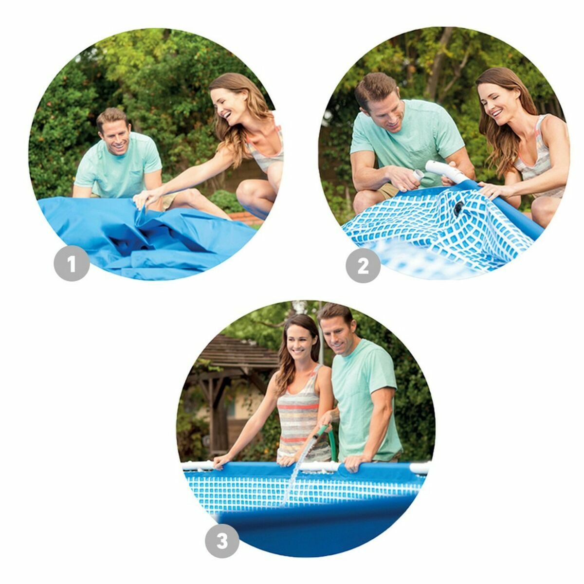 flyttbar pool Intex 305 x 76 cm 4485 L Rund - 3