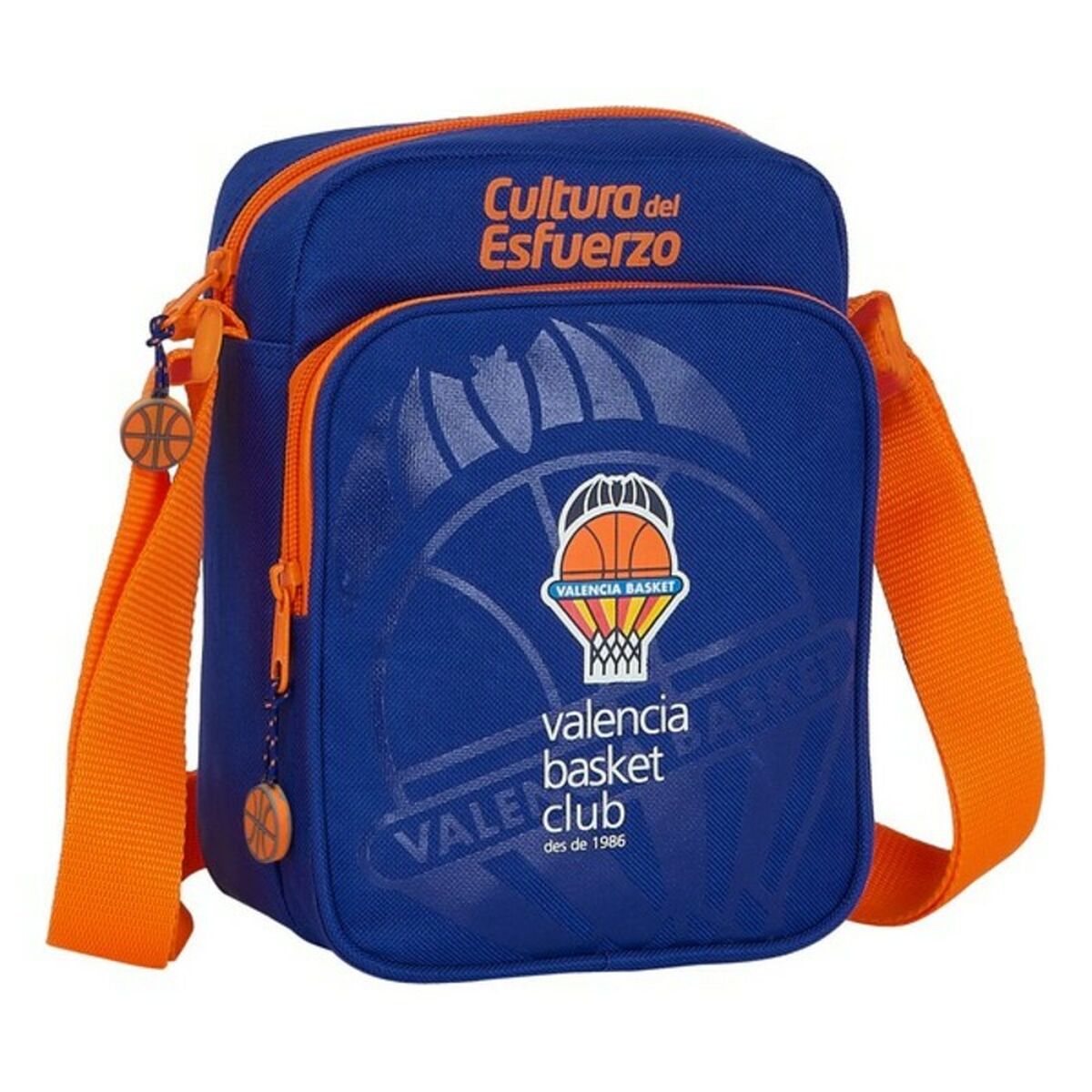 Handväska Valencia Basket Blå Orange (16 x 22 x 6 cm) - 9