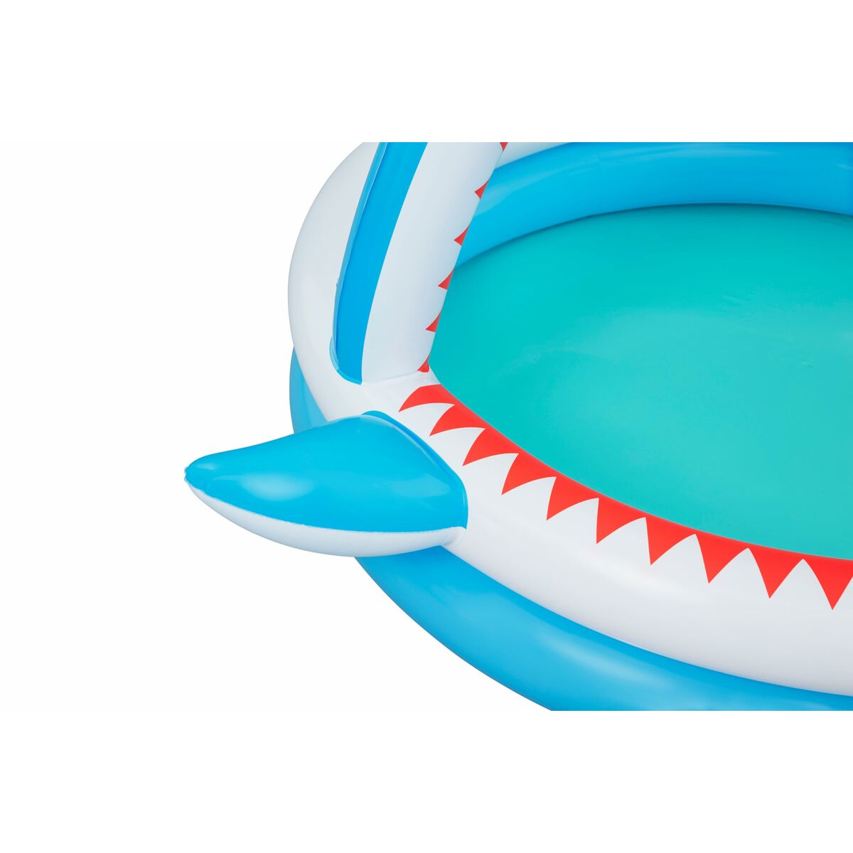Bestway Uppblåsbar Barnpool 2 Ringar Haj Sprinkler 163x127x92 cm +2 År Trädgård 53157 - 15