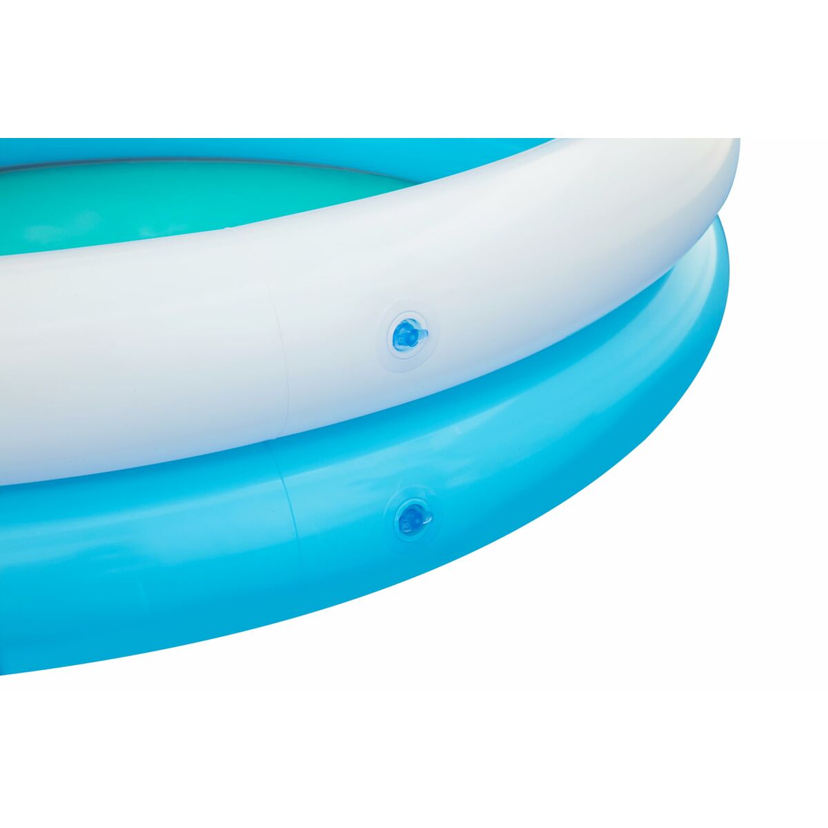 Bestway Uppblåsbar Barnpool 2 Ringar Haj Sprinkler 163x127x92 cm +2 År Trädgård 53157 - 2