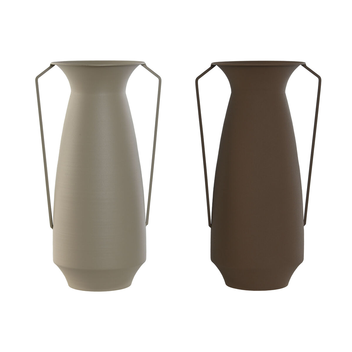 Vas Home ESPRIT Brun Beige Metall 25 x 25 x 44 cm (2 antal)