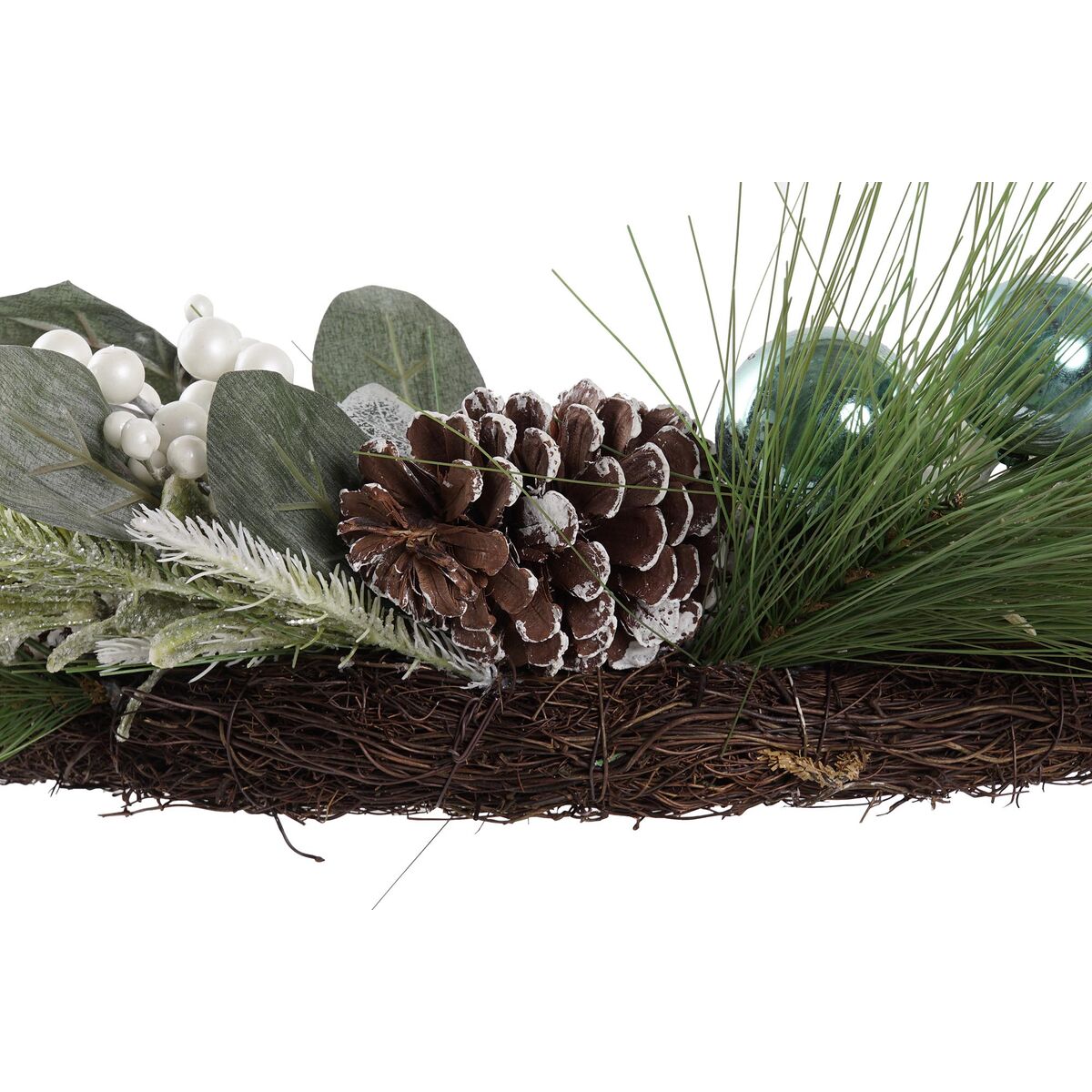 Julkrans DKD Home Decor Blå Vit Brun PVC 60 x 60 x 12 cm - 4