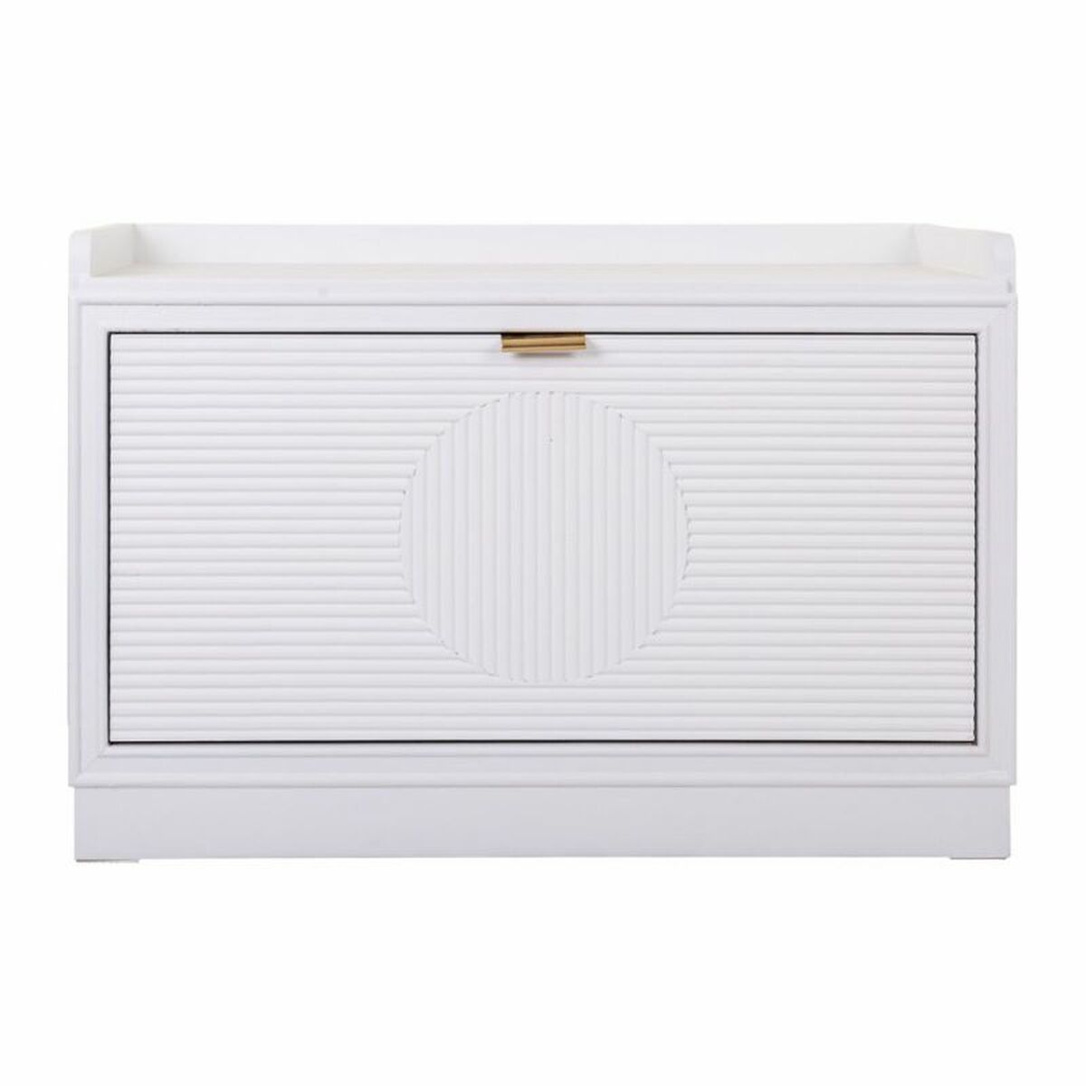 Sittpall Alexandra House Living Gyllene Trä MDF 38 x 53 x 80 cm Skoställ - 2