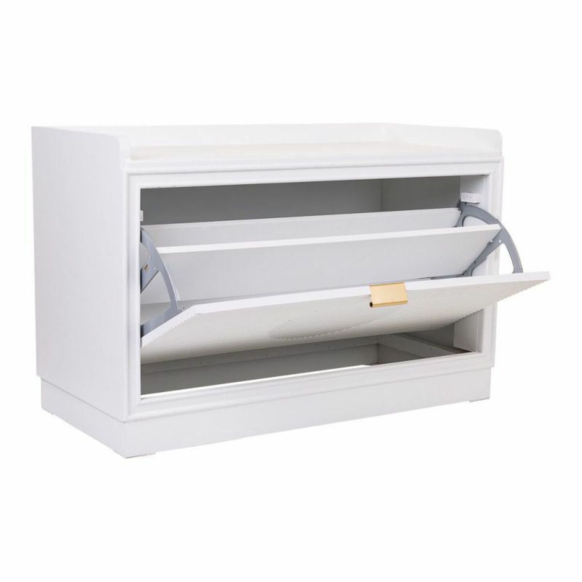 Sittpall Alexandra House Living Gyllene Trä MDF 38 x 53 x 80 cm Skoställ - 3