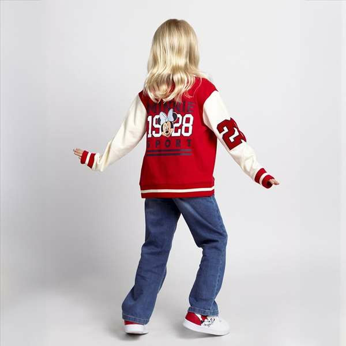 Överdel träningsoverall för barn Minnie Mouse Röd - 5