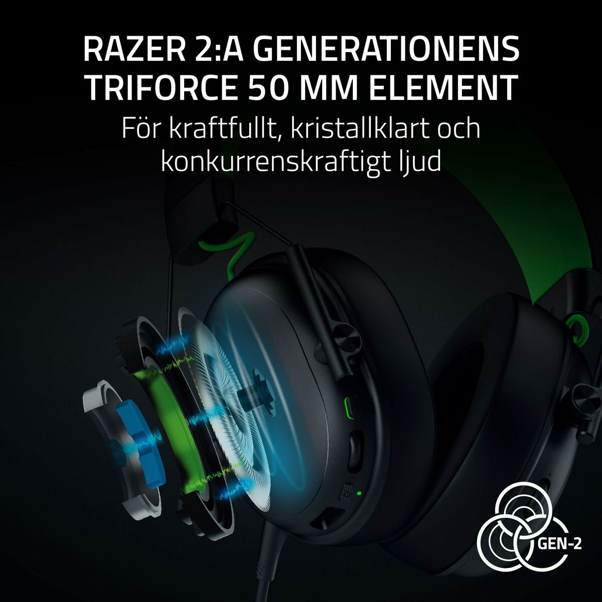 Hörlurar Razer RZ04-05420200-R3M1 Svart Grön - 3
