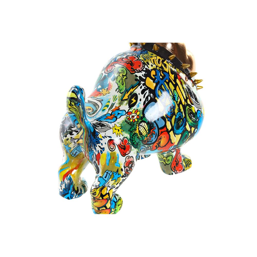 Prydnadsfigur DKD Home Decor 21 x 16 x 20,5 cm Gyllene Bulldogg Multicolour - 3