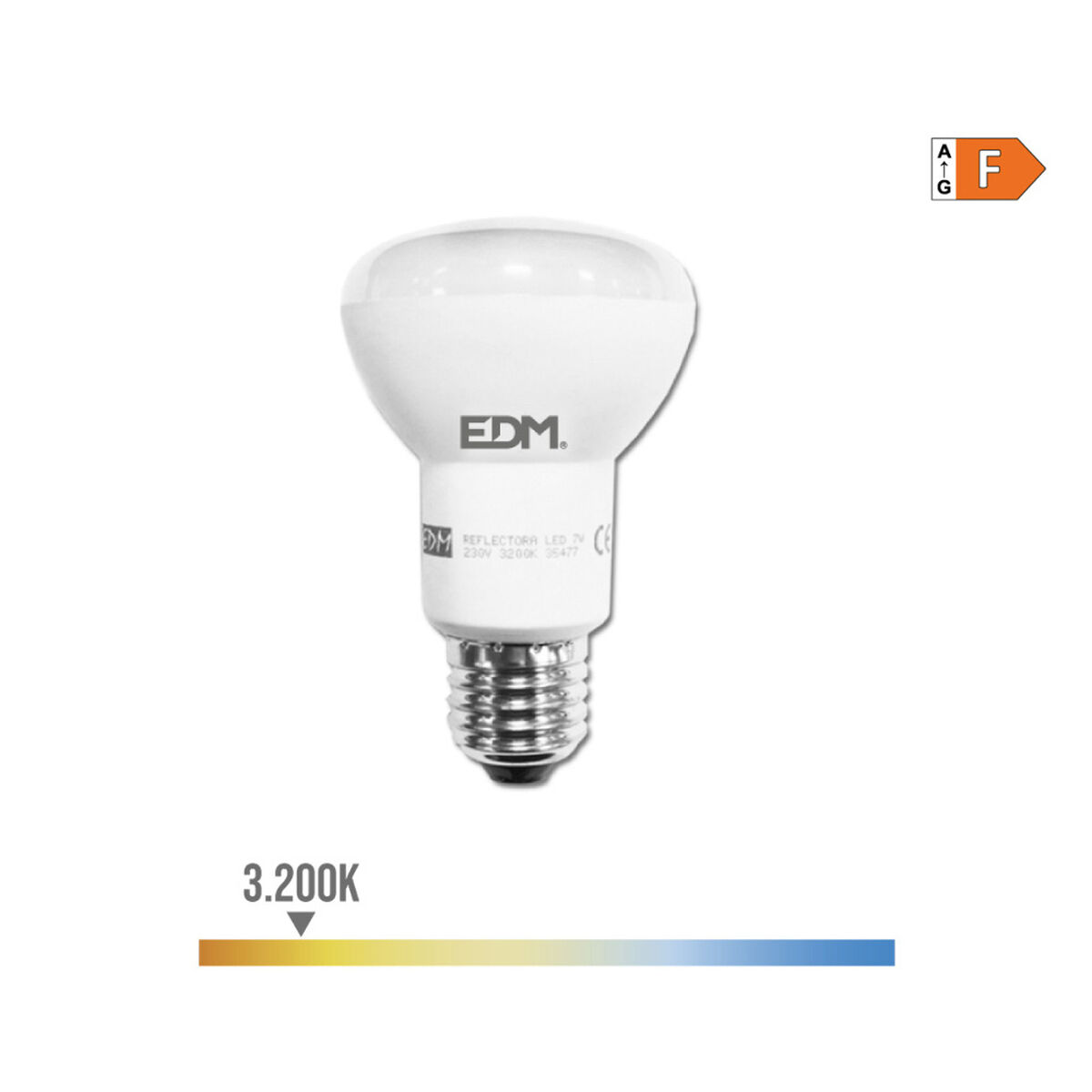 LED-lampa EDM 35477 F 7 W 48 W 37 W E27 600 lm 470 lm Ø 6,3 x 10 cm Reflektor (3200 K) - 4