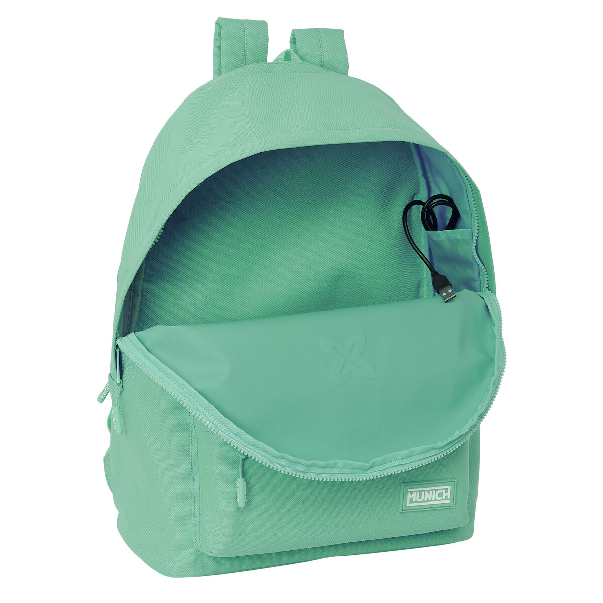 Laptopryggsäck Munich Basic Turkos 31 x 44 x 18 cm - 4