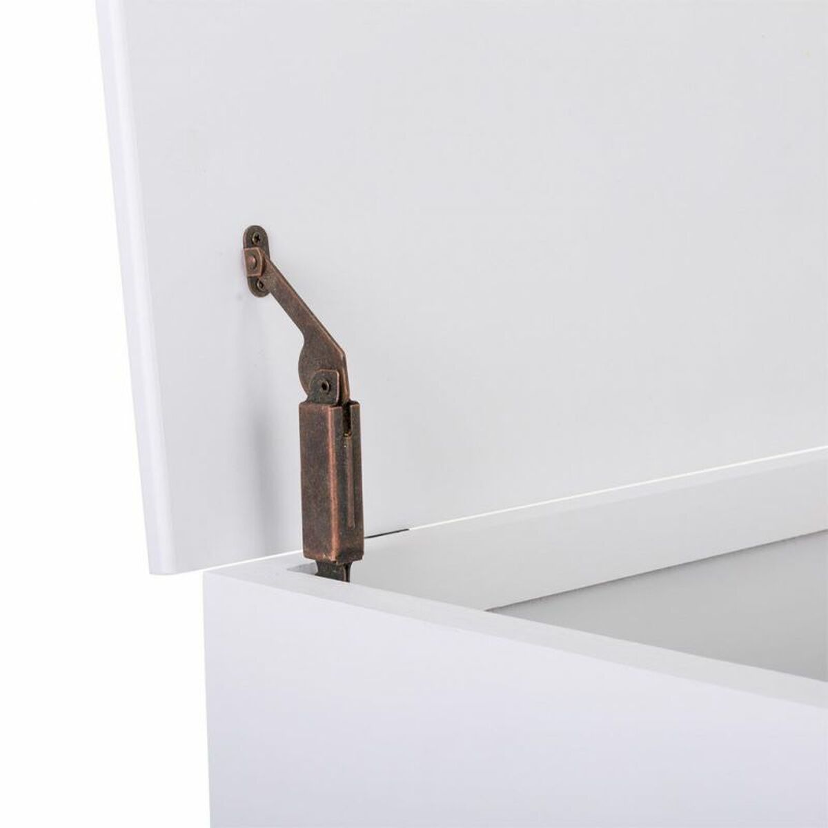 Förvaringskista med sits Alexandra House Living Gyllene Trä MDF 41 x 62 x 83 cm - 6