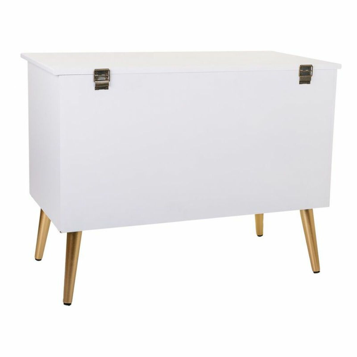 Förvaringskista med sits Alexandra House Living Gyllene Trä MDF 41 x 62 x 83 cm - 4