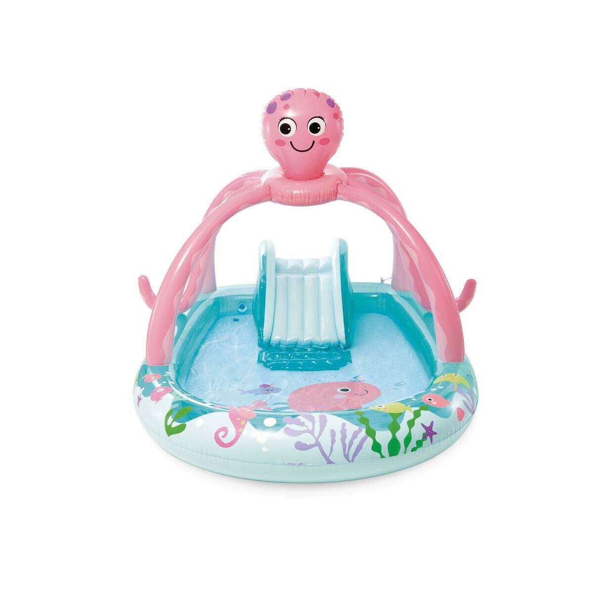 Uppblåsbar plaskpool för barn Intex 229 L Bläckfisk 243 x 183 x 150 cm - 11