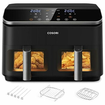 Luftfritös Cosori Dual Basket 8.5 Chef Edition Svart 8,5 L