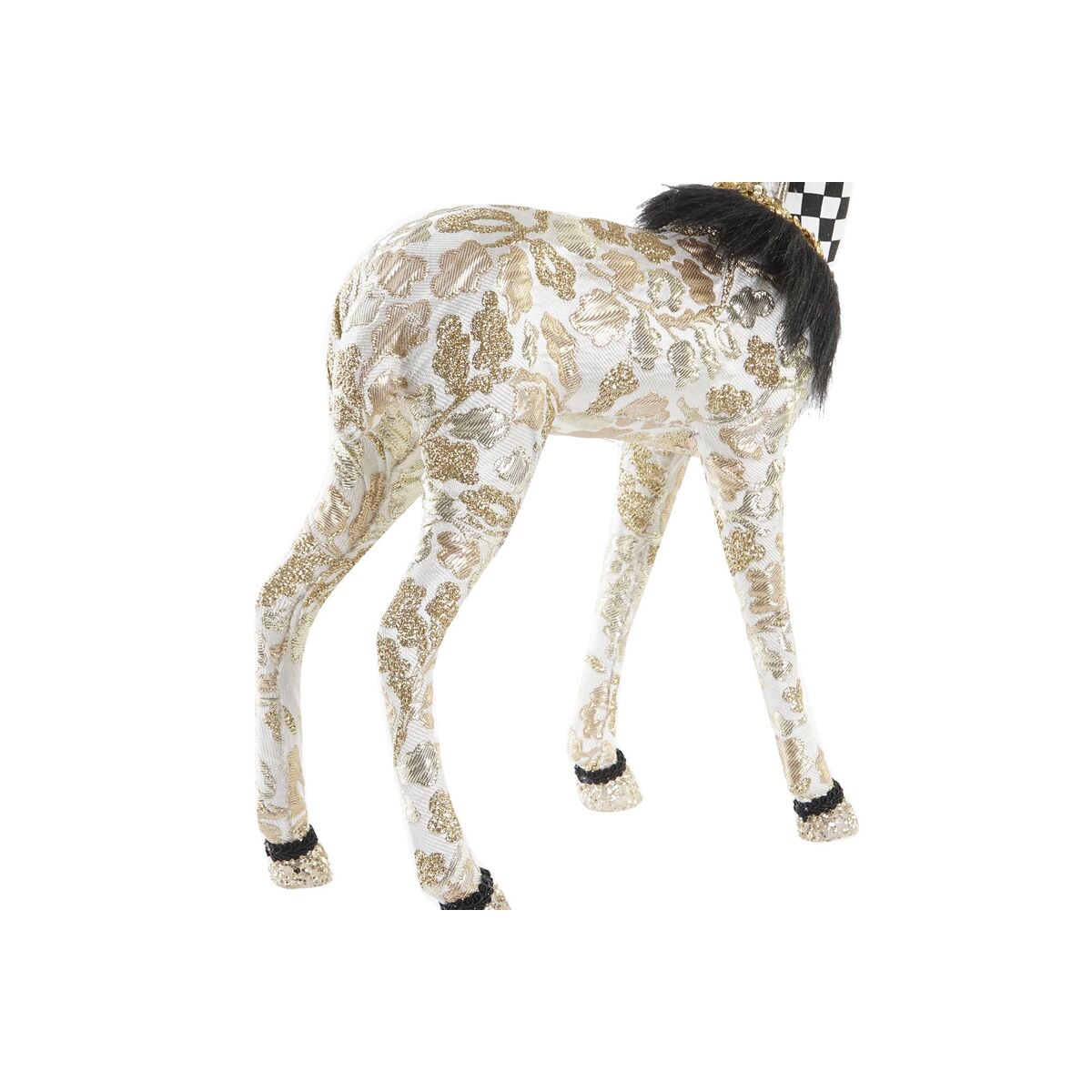 Julgranskula DKD Home Decor Svart Gyllene Ren 35 x 18 x 55 cm - 2