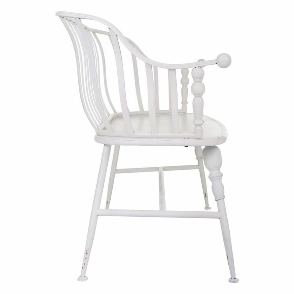 Bänk Alexandra House Living Vit Järn 53 x 86 x 128 cm - 3