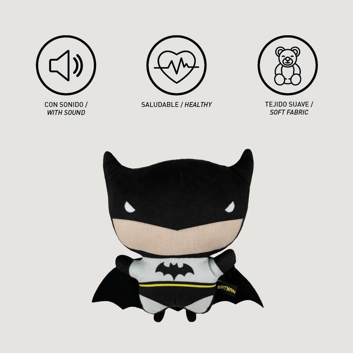Hundleksak Batman Svart 100 % polyester - 15