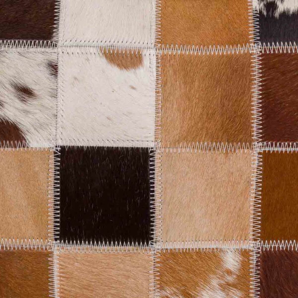 Puff Alexandra House Living Läder 40 x 40 x 40 cm - 7