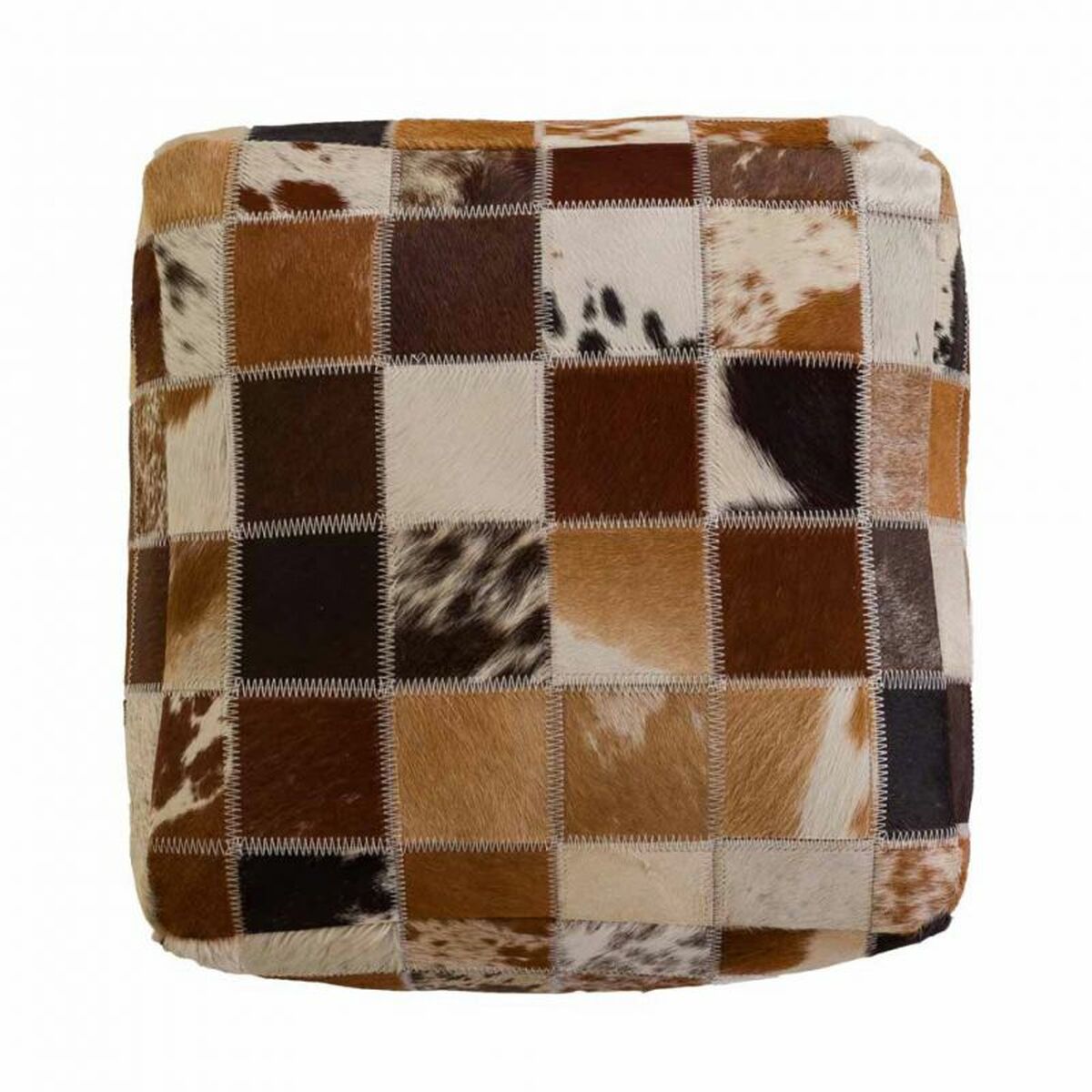 Puff Alexandra House Living Läder 40 x 40 x 40 cm - 6