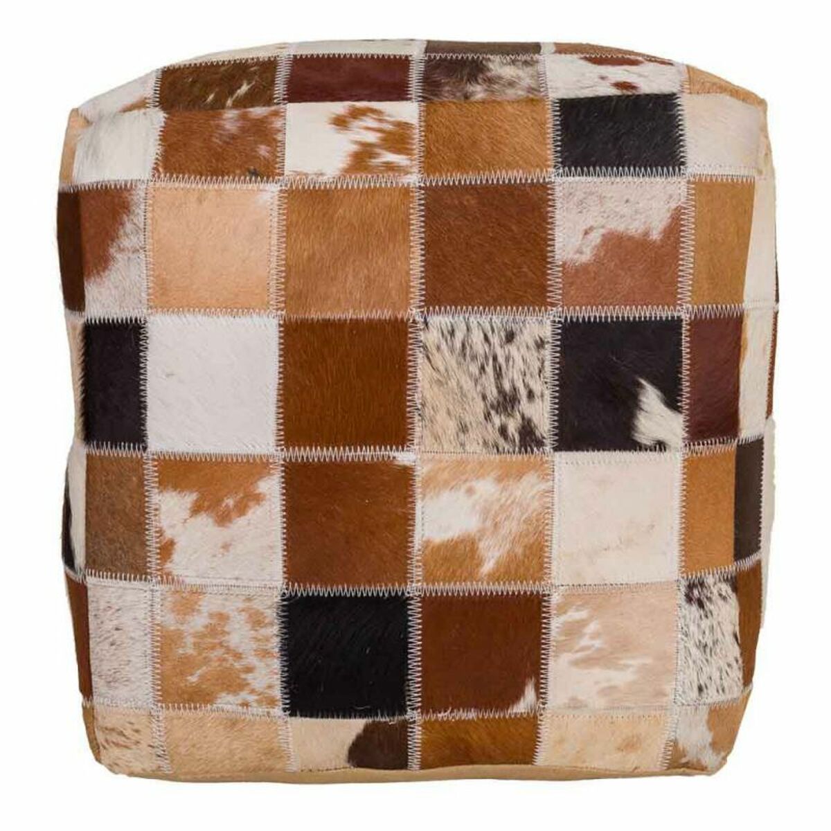 Puff Alexandra House Living Läder 40 x 40 x 40 cm - 4