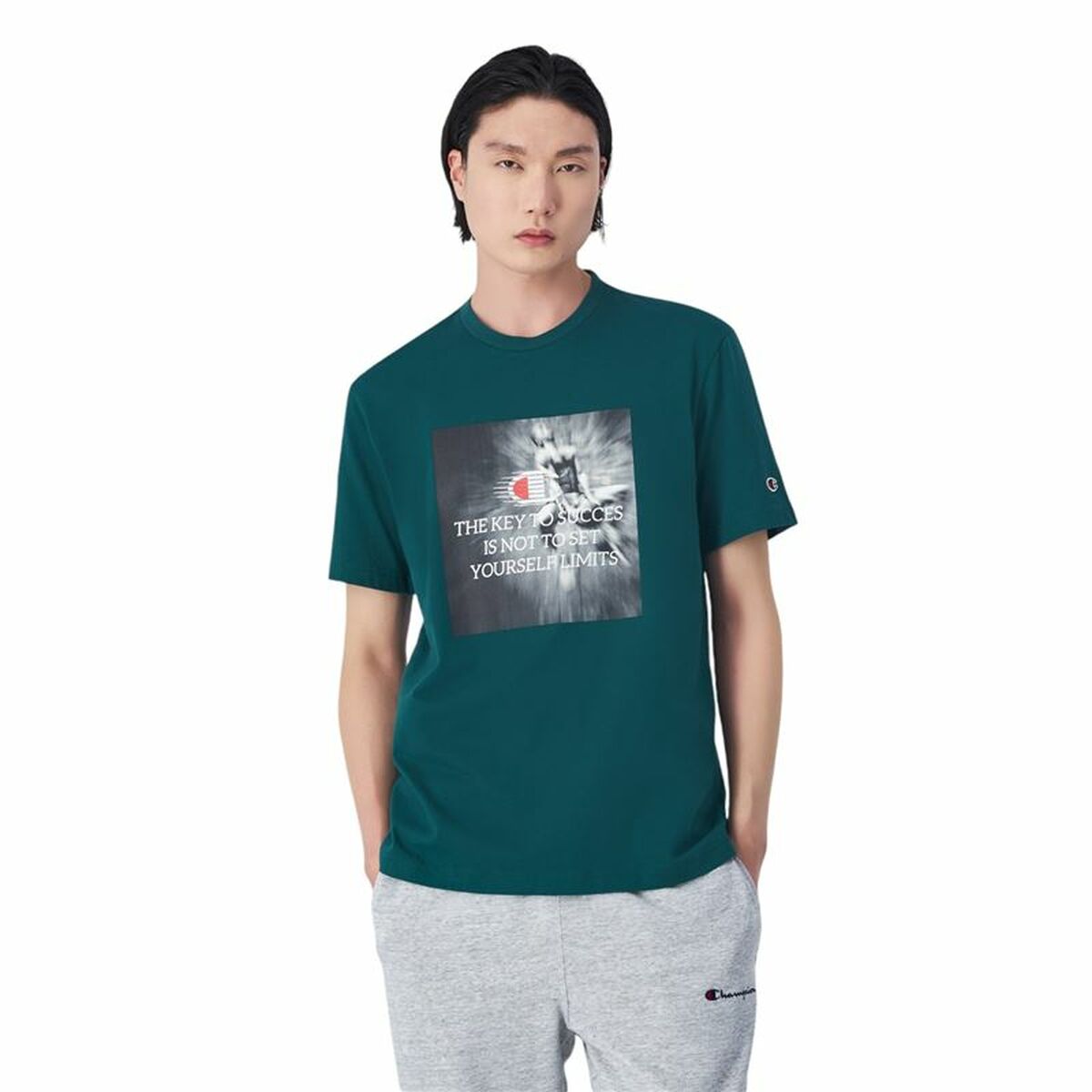 T-shirt med kortärm Herr Champion - 2