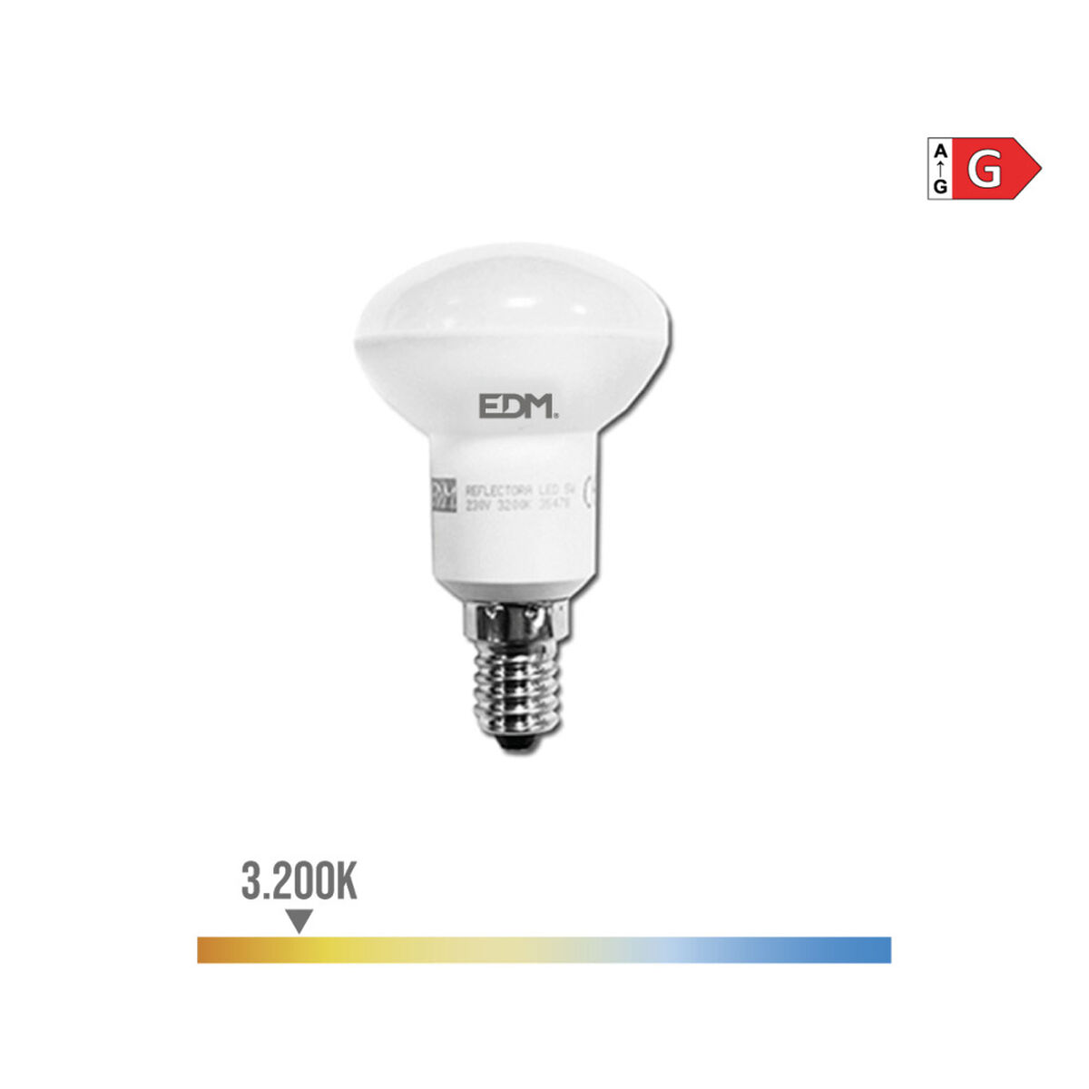 LED-lampa EDM 35478 G 5 W 32 W E14 350 lm Ø 4,5 x 8 cm Reflektor (3200 K) - 9