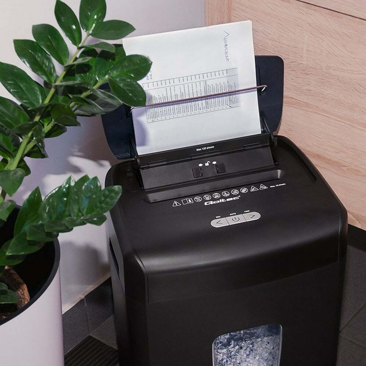Dokumentförstörare Qoltec 50326 - 4
