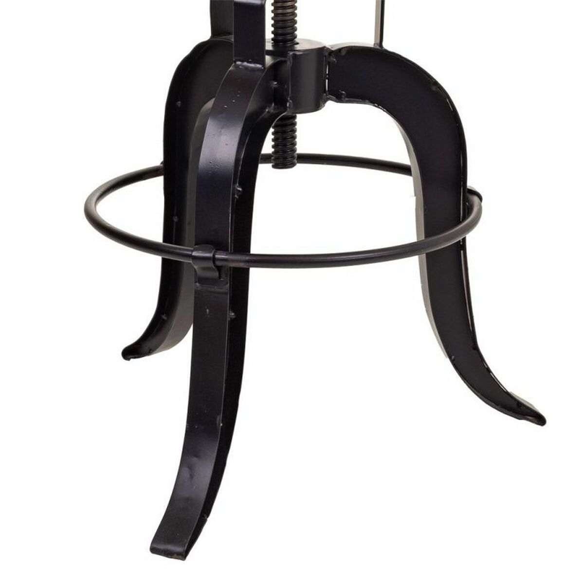 Sittpall Alexandra House Living Brun Svart Järn Mangoträ 48 x 54 x 48 cm - 4