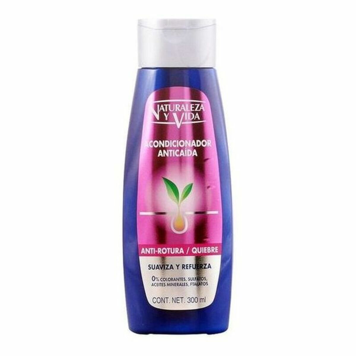 Hårbrotts- och håravfallsmotverkande balsam Naturaleza y Vida Acondicionador Anticaída 300 ml