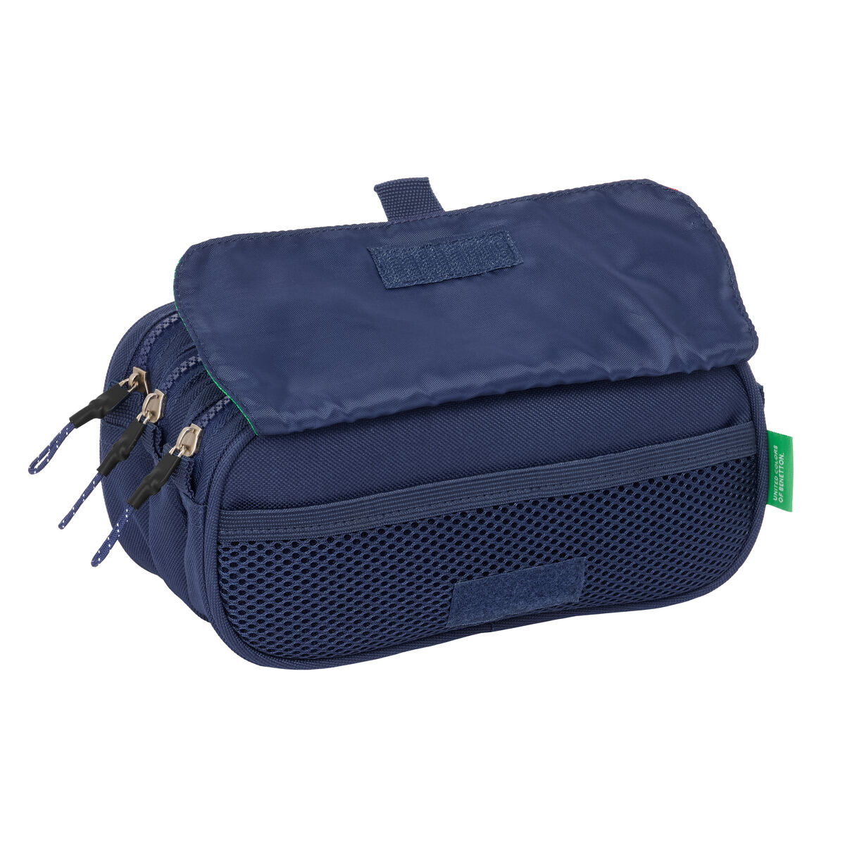 Tredubbel Carry-all Benetton Flag Marinblå 21,5 x 10 x 8 cm - 2