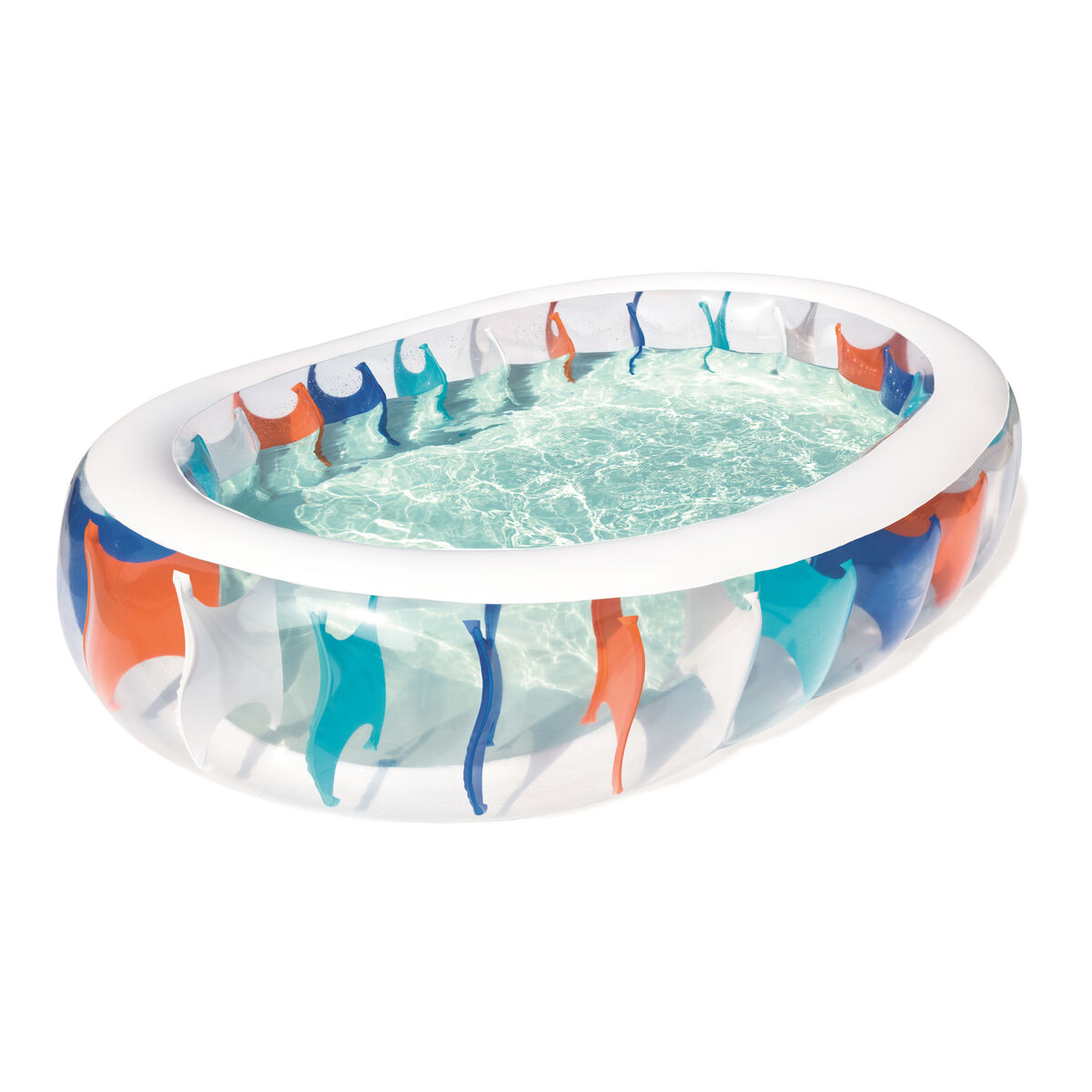 Bestway Uppblåsbar Oval Pool 229x152x51 cm +6 År Trädgård 54066 - 3
