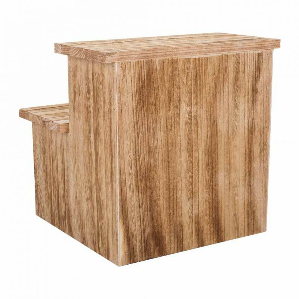 Sittpall Alexandra House Living Paulowniaträ 34 x 34 x 34 cm Trappa - 5