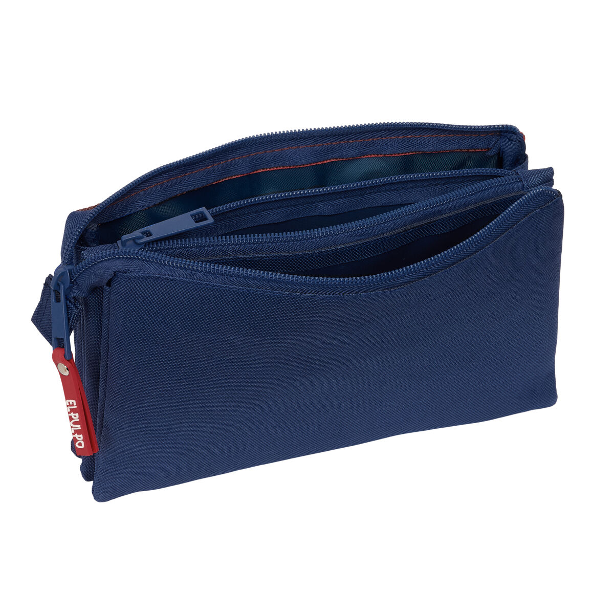 Tredubbel Carry-all El Pulpo Marinblå 22 x 12 x 3 cm - 2