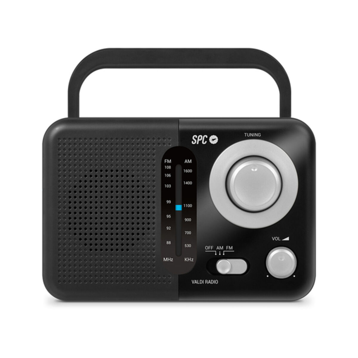 Radio SPC SPC Valdi Svart