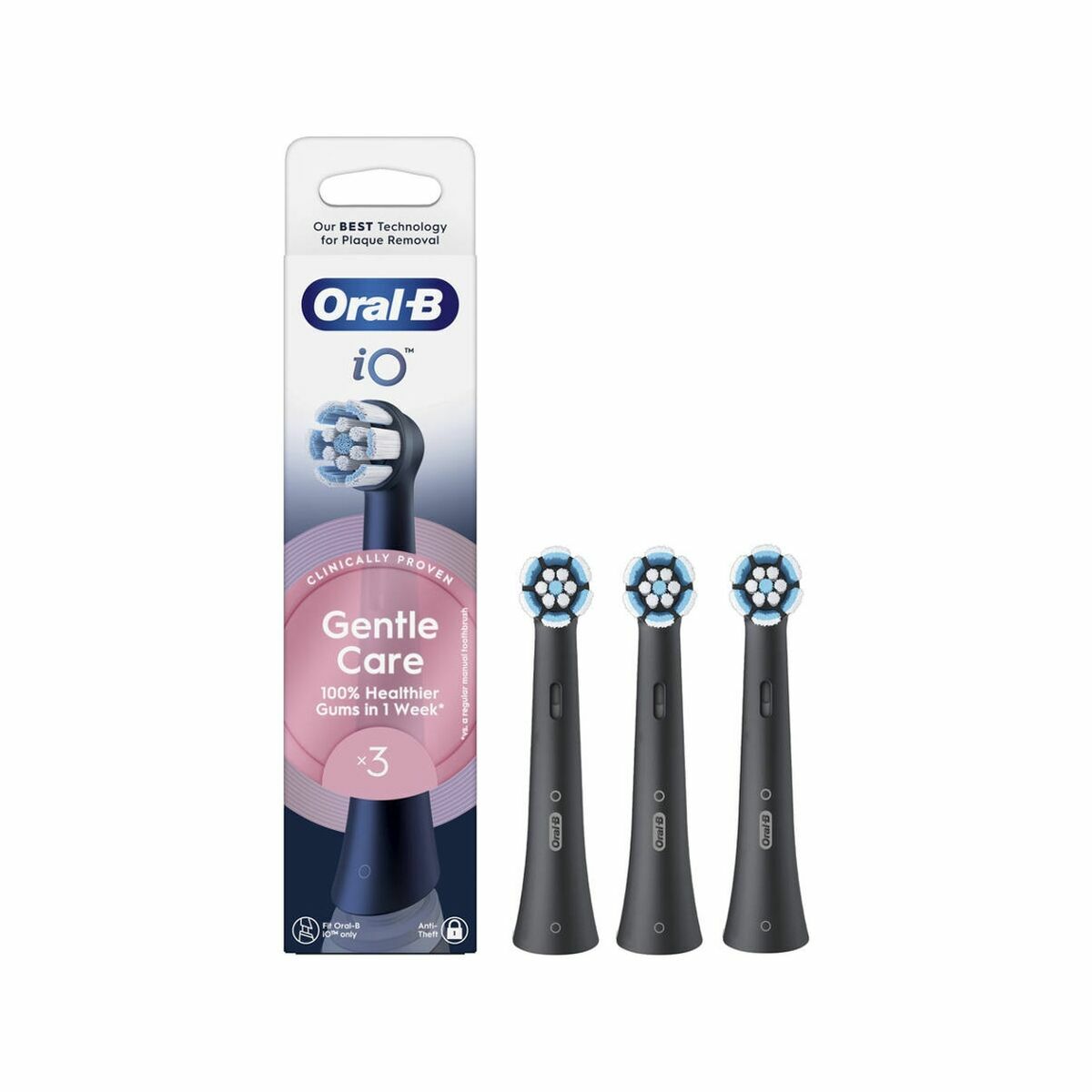 Tandborsthuvud Oral-B IO RBSBF-3  3UD Svart