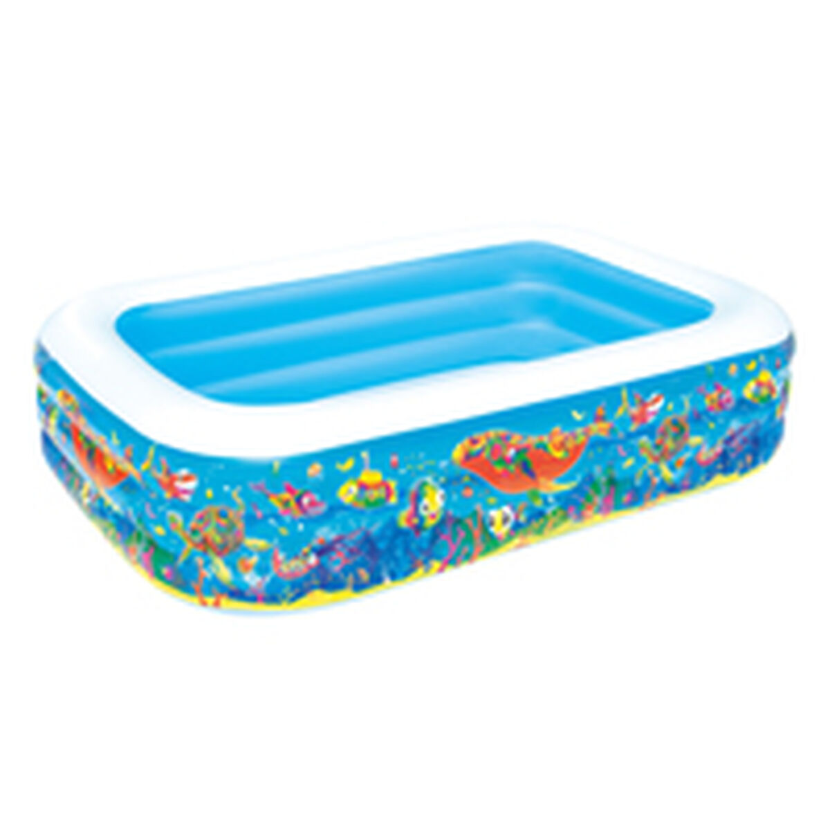 Bestway Uppblåsbar Pool 3 Kamrar Floral 229x152x56 cm +6 År Trädgård 54120 - 13