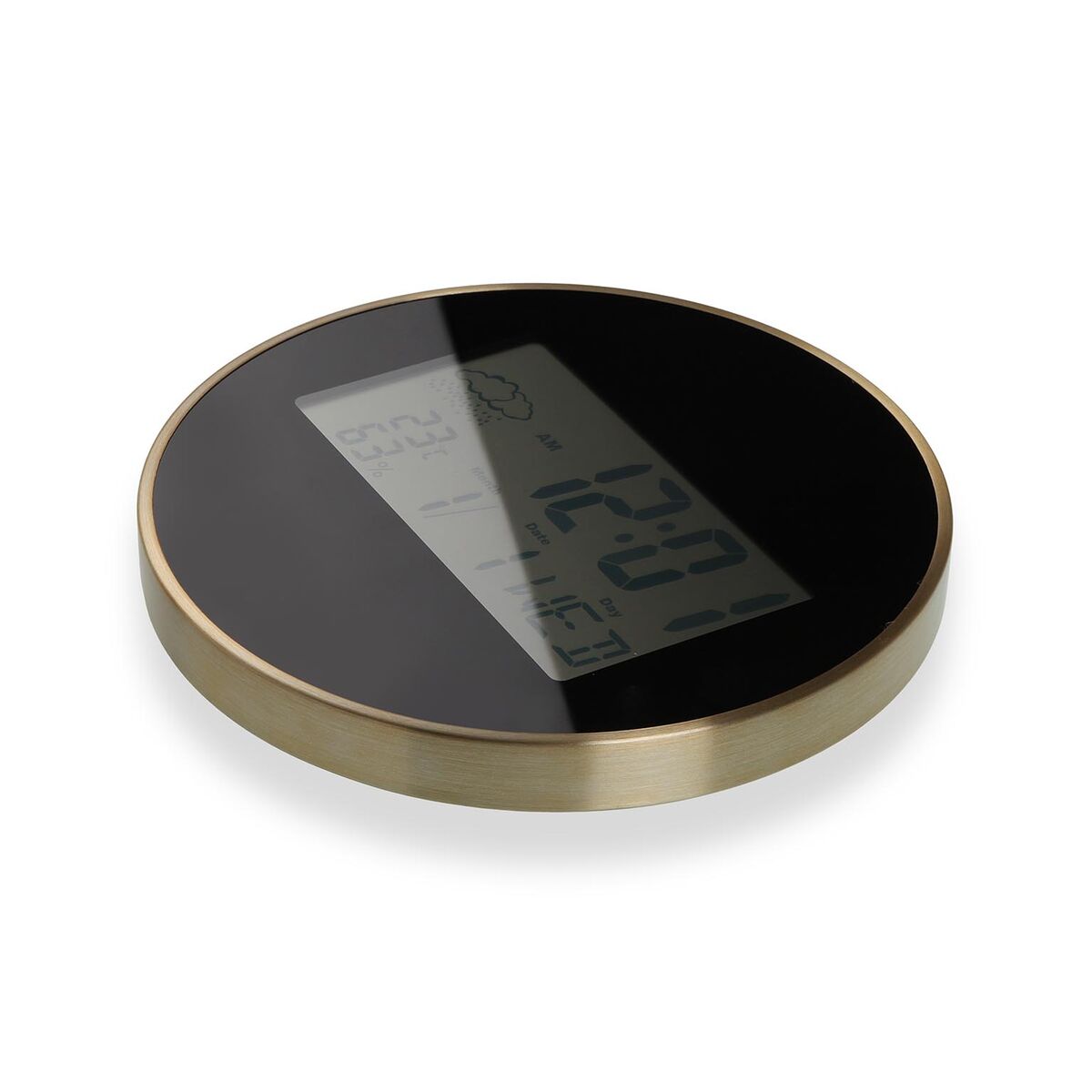Väggklocka Versa Svart Plast Minimalistisk 4,1 x 30 x 30 cm - 2