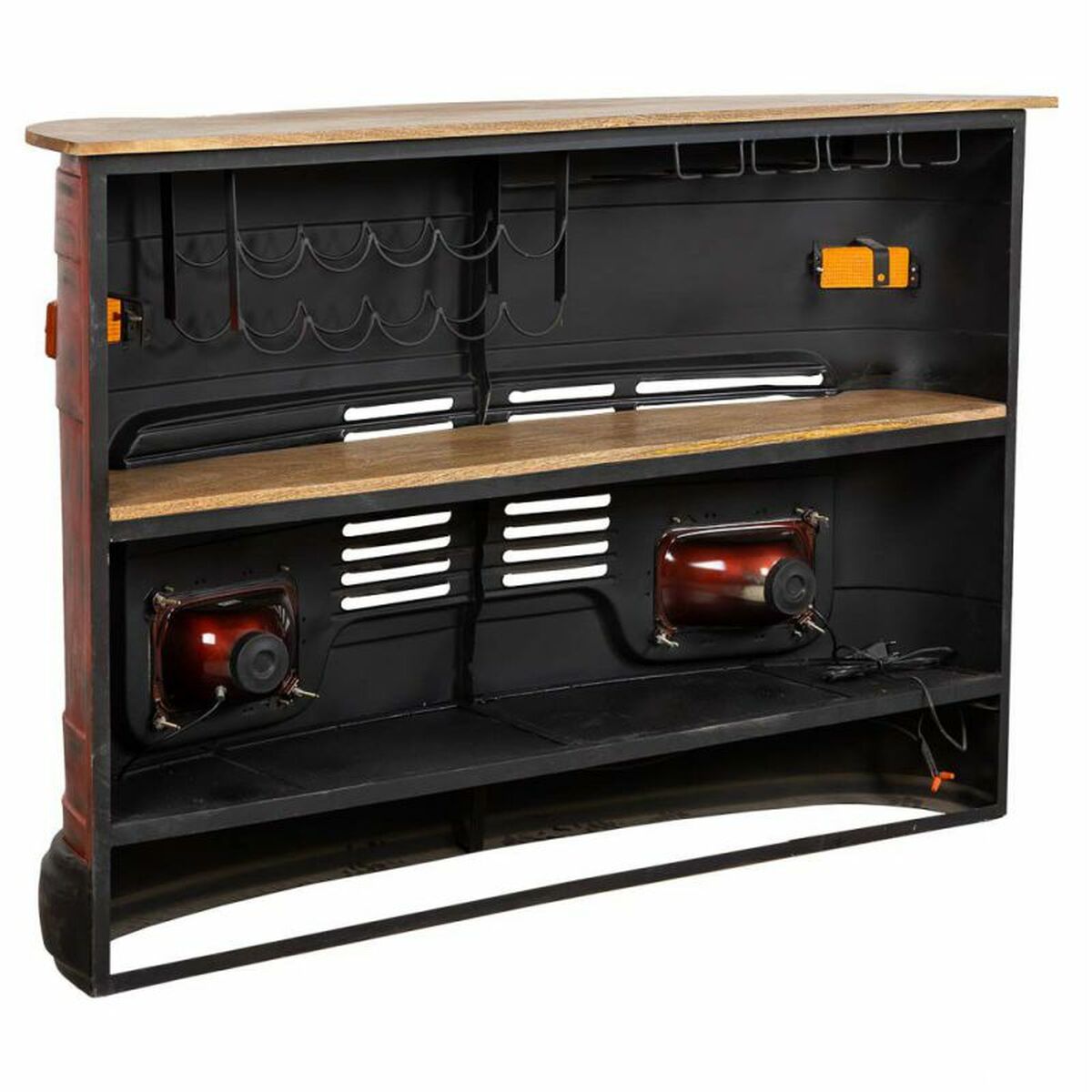 Flaskställ bar Alexandra House Living Drive Röd 47 x 105 x 153 cm - 4
